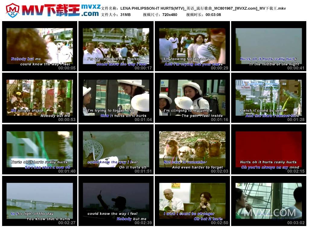 LENA PHILIPSSON-IT HURTS(MTV)_英语_流行歌曲_MC801967